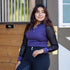 Macha Sports Cassandra Lace Mock Neck Ladies Top